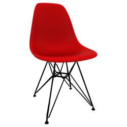Vitra Eames DSR 43cm Side Chair Classic Red / Black